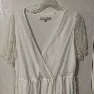 White Polka Dot Allison & Kelly Dress